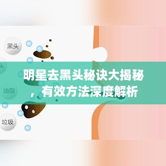 明星去黑头秘诀大揭秘，有效方法深度解析