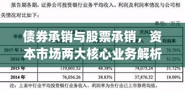 债券承销与股票承销，资本市场两大核心业务解析