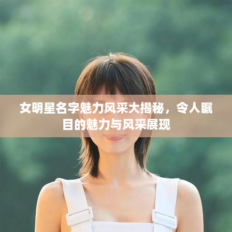 女明星名字魅力风采大揭秘，令人瞩目的魅力与风采展现