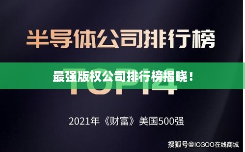 最强版权公司排行榜揭晓！