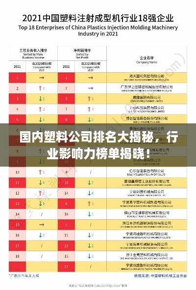 国内塑料公司排名大揭秘，行业影响力榜单揭晓！